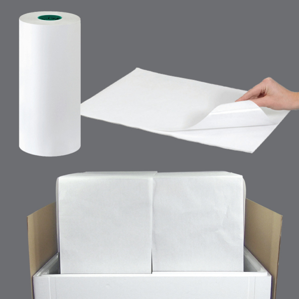 1100&#039; x 48&quot; Poly Coated White Paper, 1143W